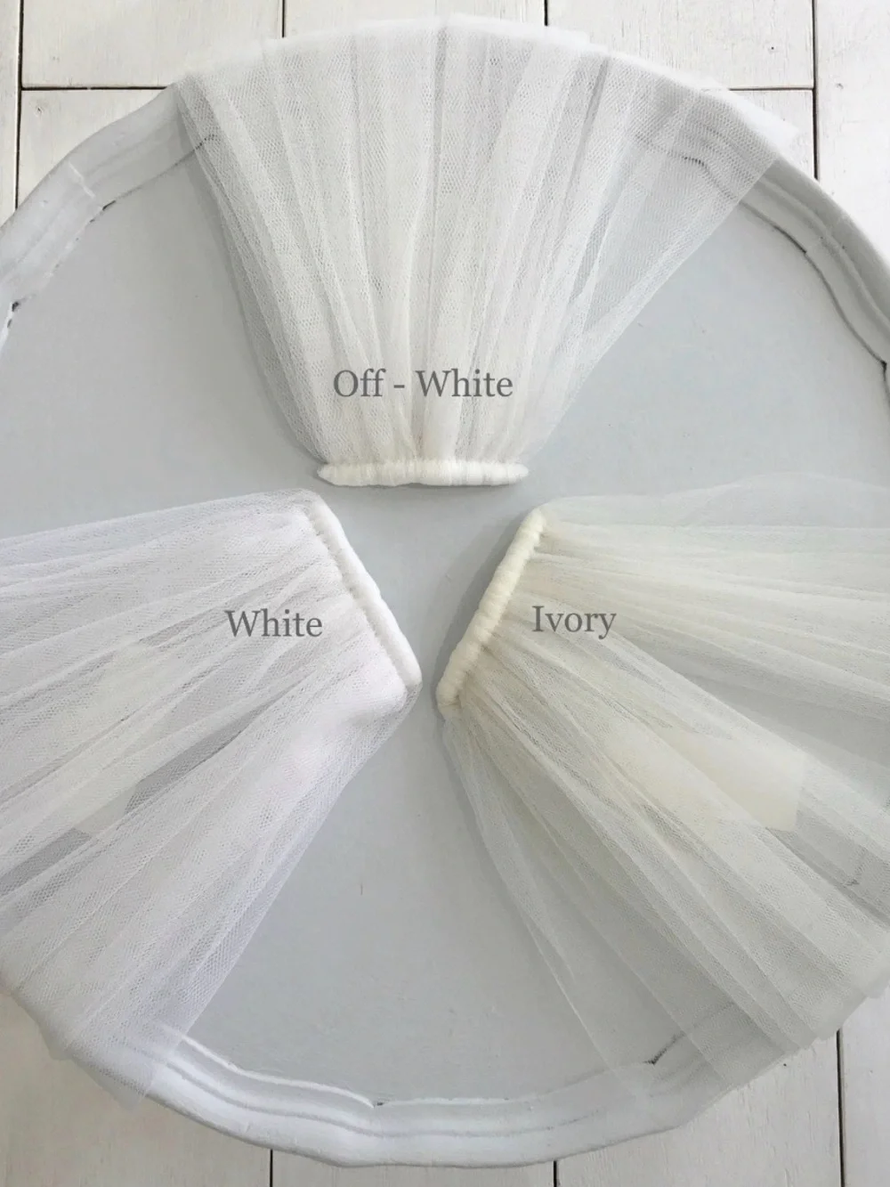 Elegant White Bridal Veil - Classic Long Tulle Veil